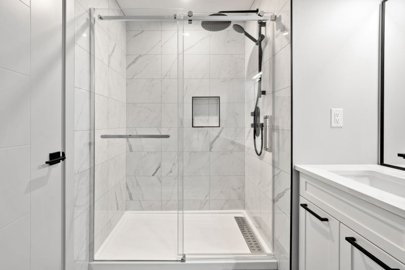 Elegant Shower with Frameless Glass